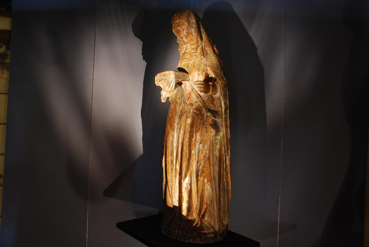 Grande Sainte Anne In Sculpted Wood 16th Century-photo-4