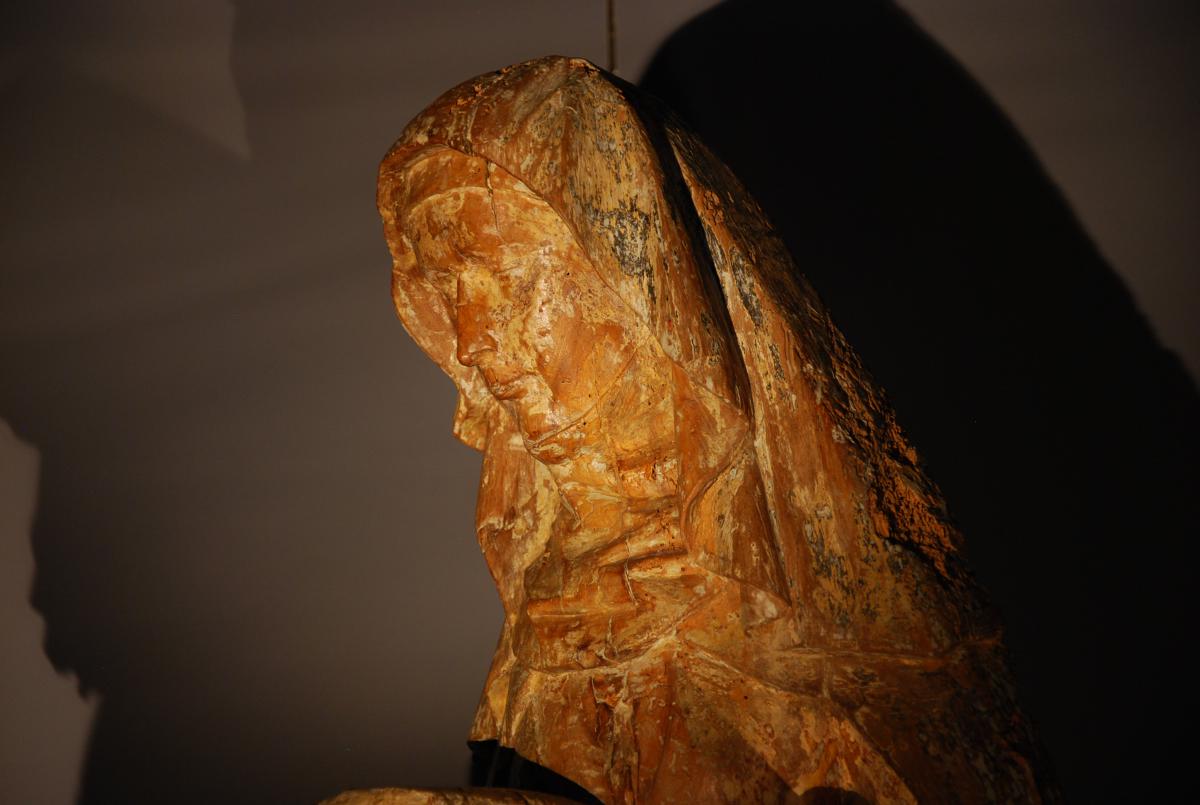 Grande Sainte Anne In Sculpted Wood 16th Century-photo-1