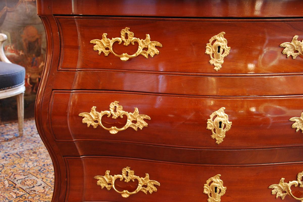 From Convenient Port Massif Mahogany 18th Century-photo-2