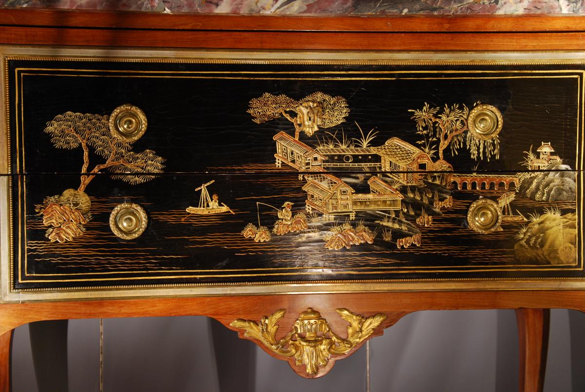 Commode En Laque De Style Transition-photo-2