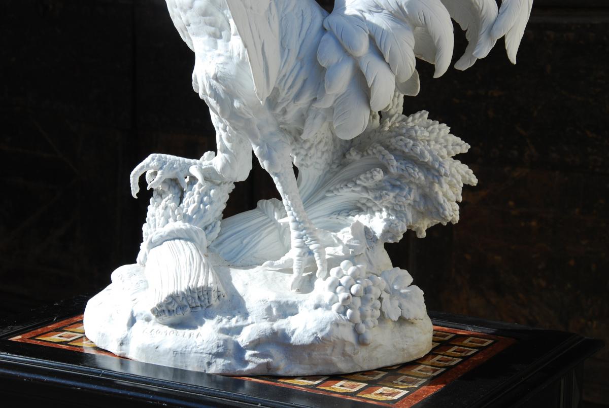 Coq En Biscuit SignÉ P.comolera 1818-1897-photo-3