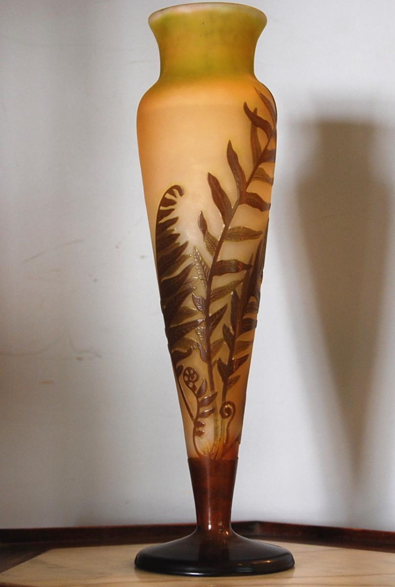 Vase Gallé Fougères