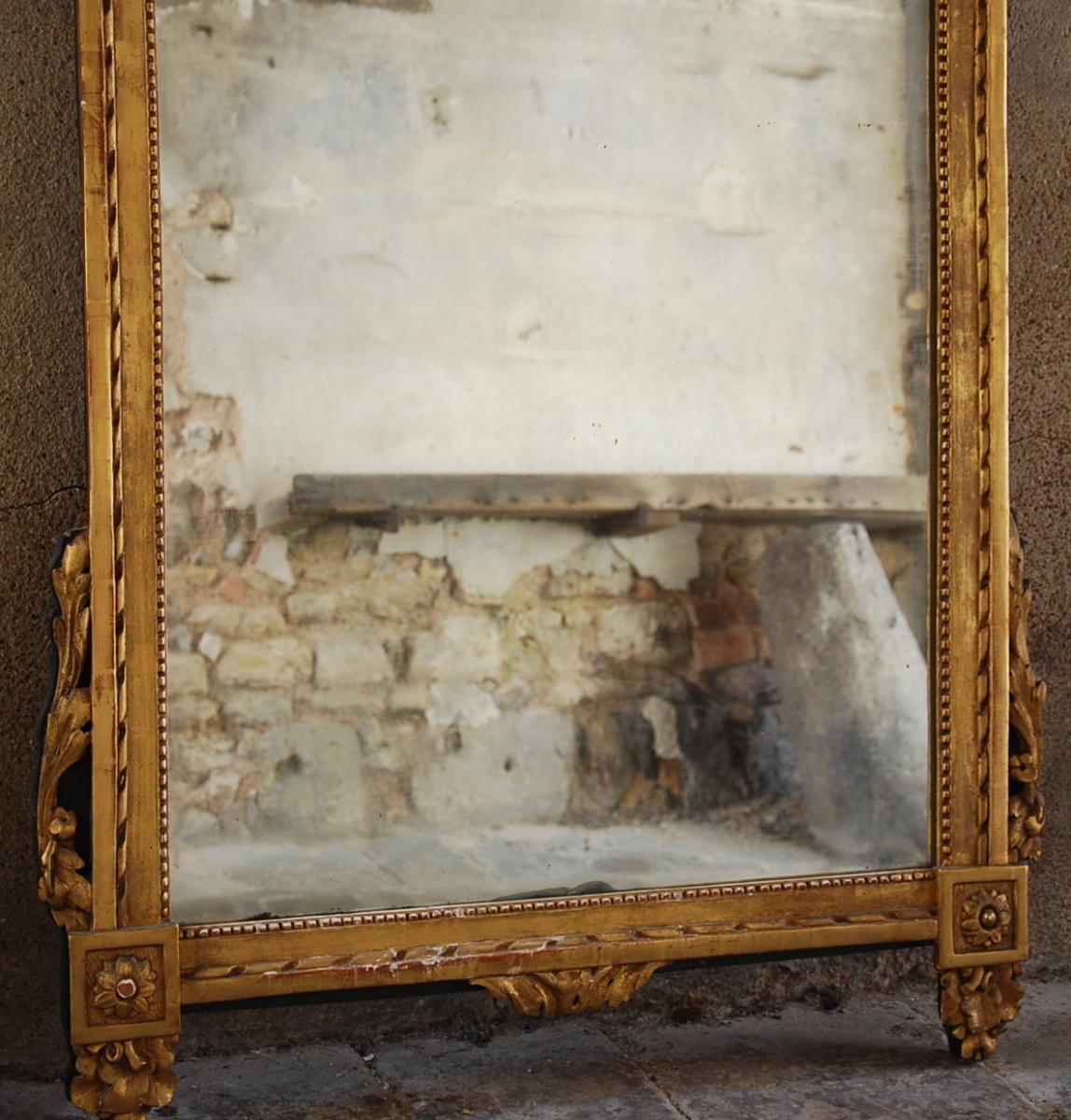 Miroir À Fronton Époque Louis XVI-photo-3