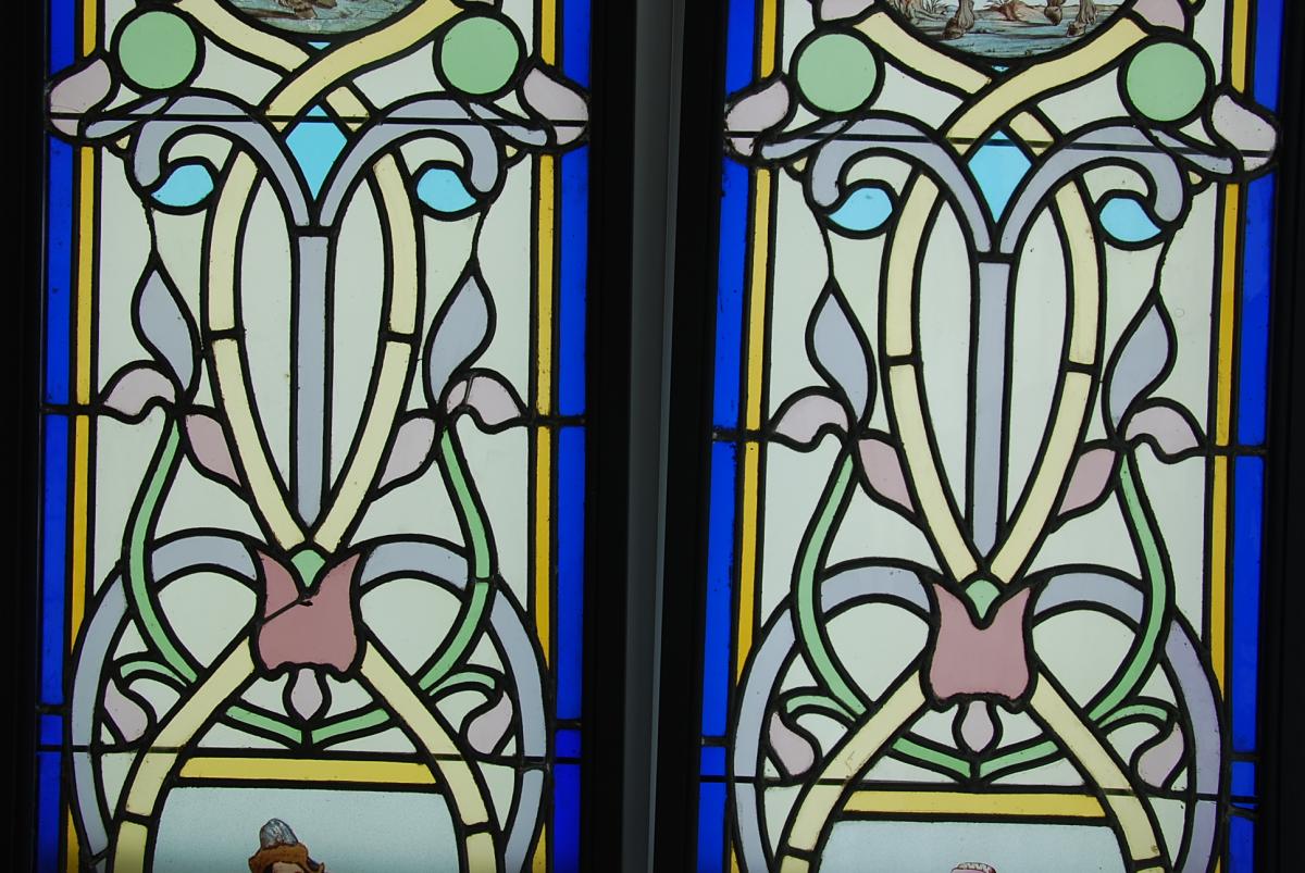Renaissance Stained Glass Horses-photo-5