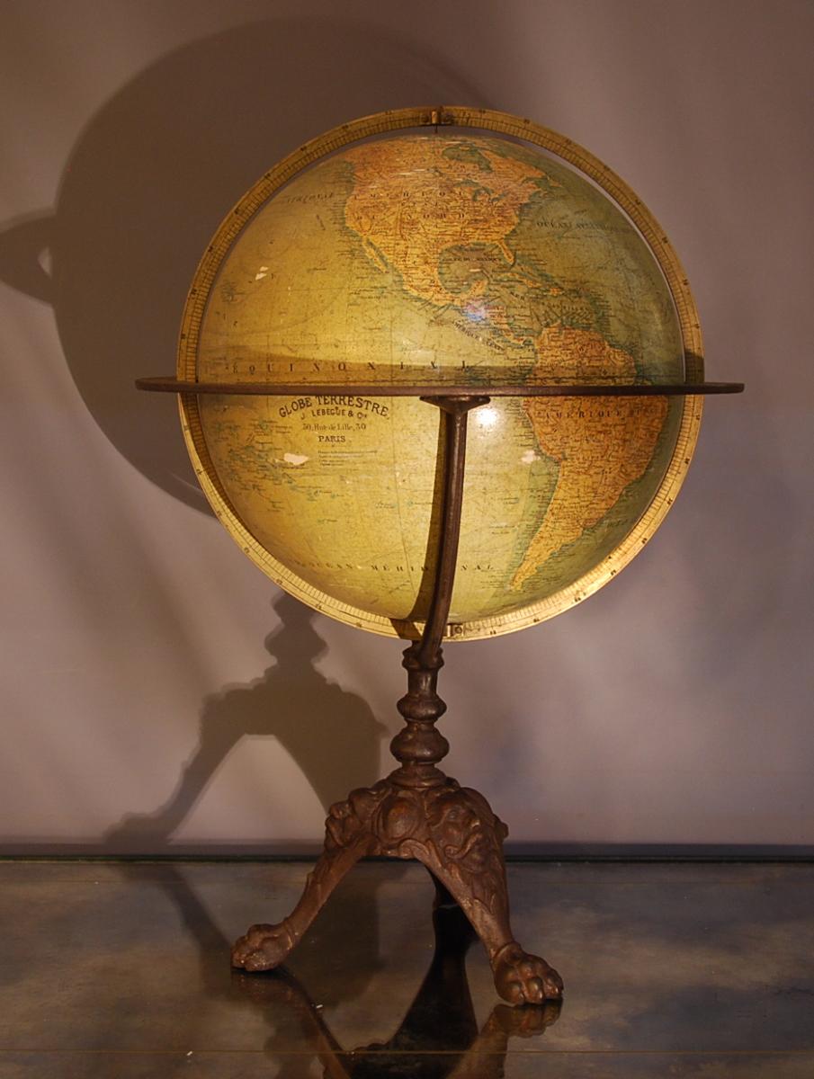 Mappemonde Globe Terrestre J Lebegue Et Cie