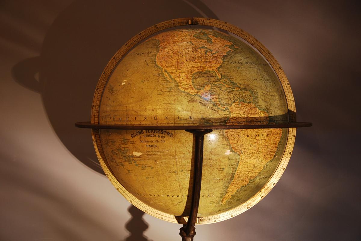 Mappemonde Globe Terrestre J Lebegue Et Cie-photo-2