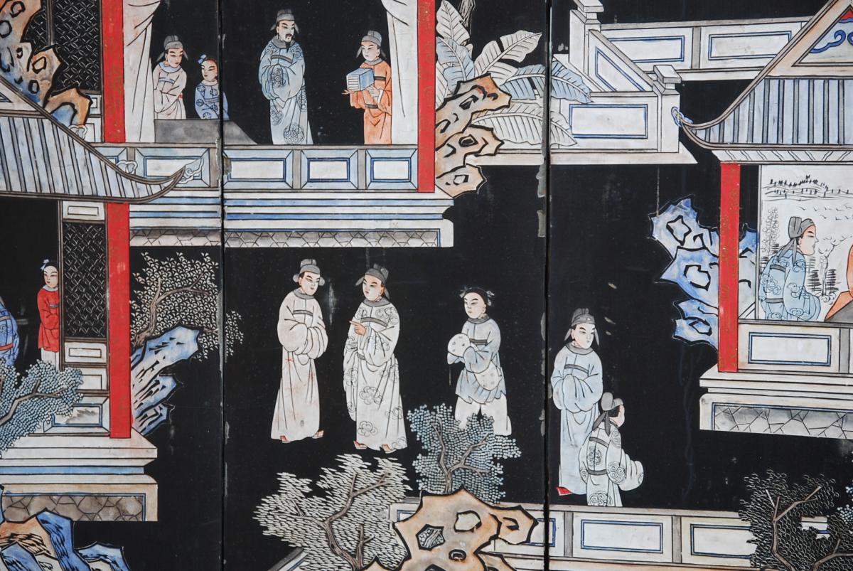 Screen Coromandel Lacquer 8 Leaves-photo-1