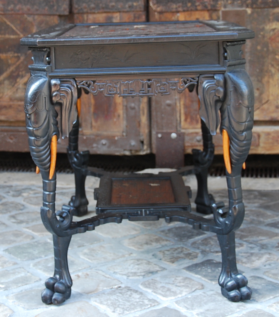 Table With Elephants In The Spirit Of Perret And Vibert-photo-2