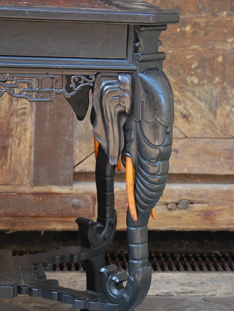 Table With Elephants In The Spirit Of Perret And Vibert-photo-3