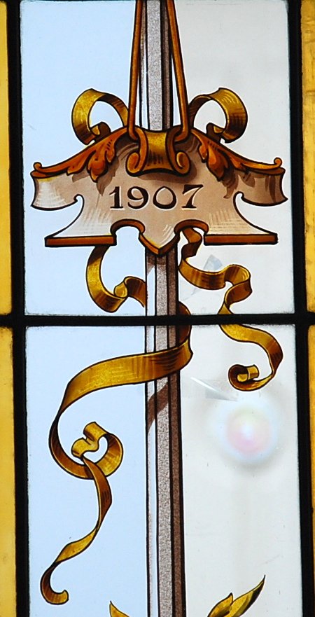 Set Of 4 Renaissance Stained Glass-photo-5