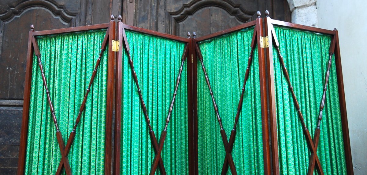 Mahogany Screen With Braces-photo-3