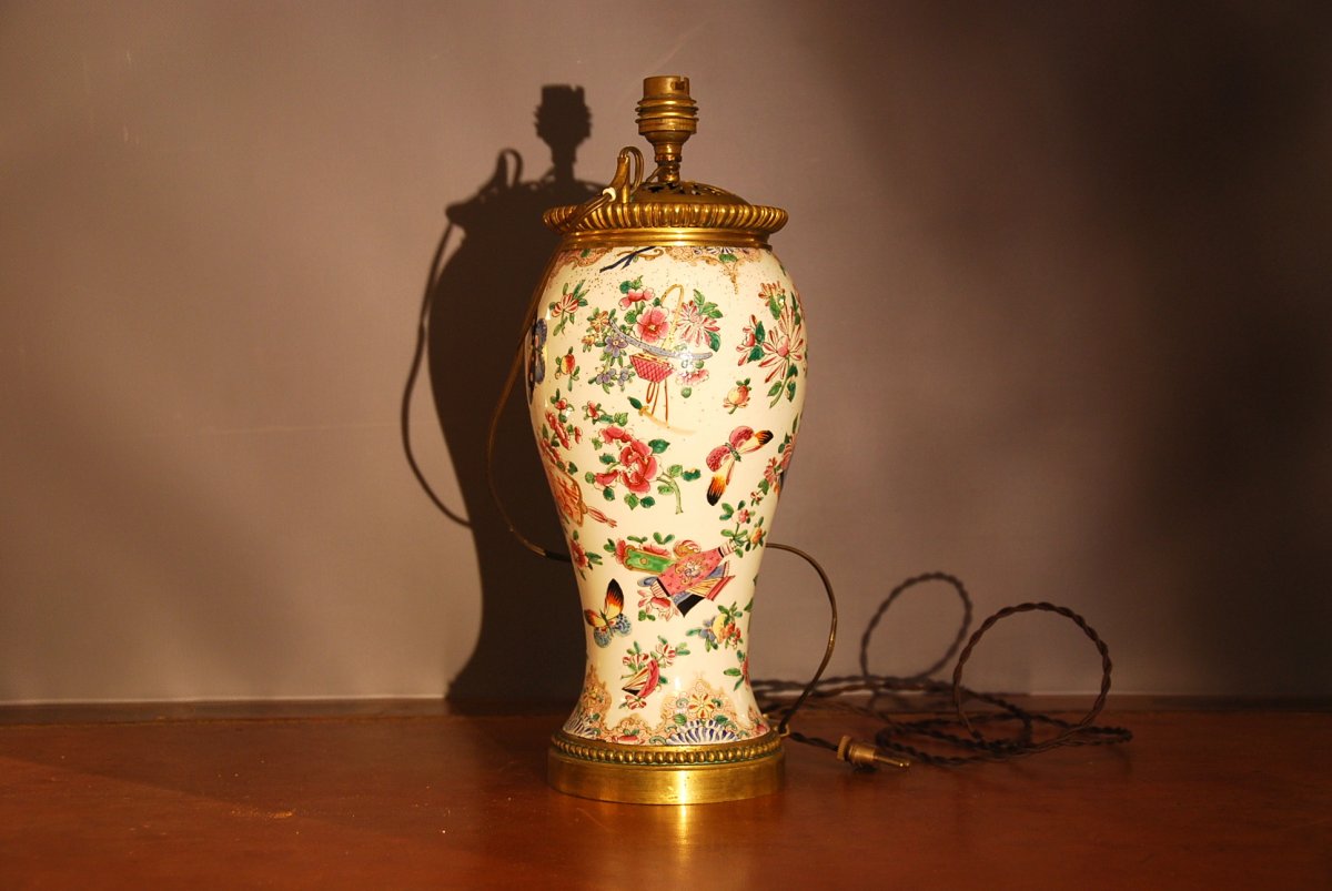 Chinese Couple Vase Lamp-photo-3