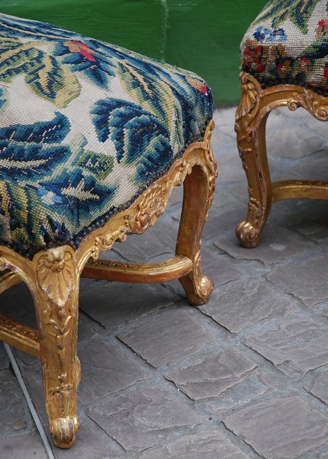 Pair Of Regence Style Stool-photo-3