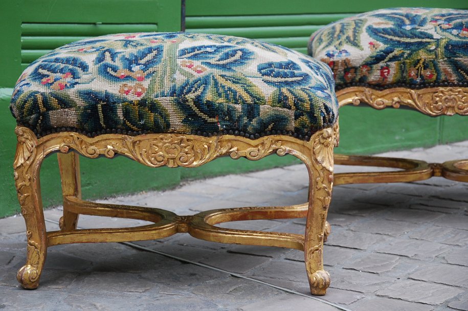 Pair Of Regence Style Stool-photo-4