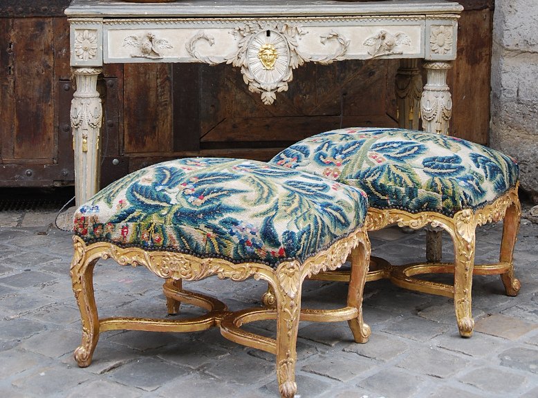 Pair Of Regence Style Stool