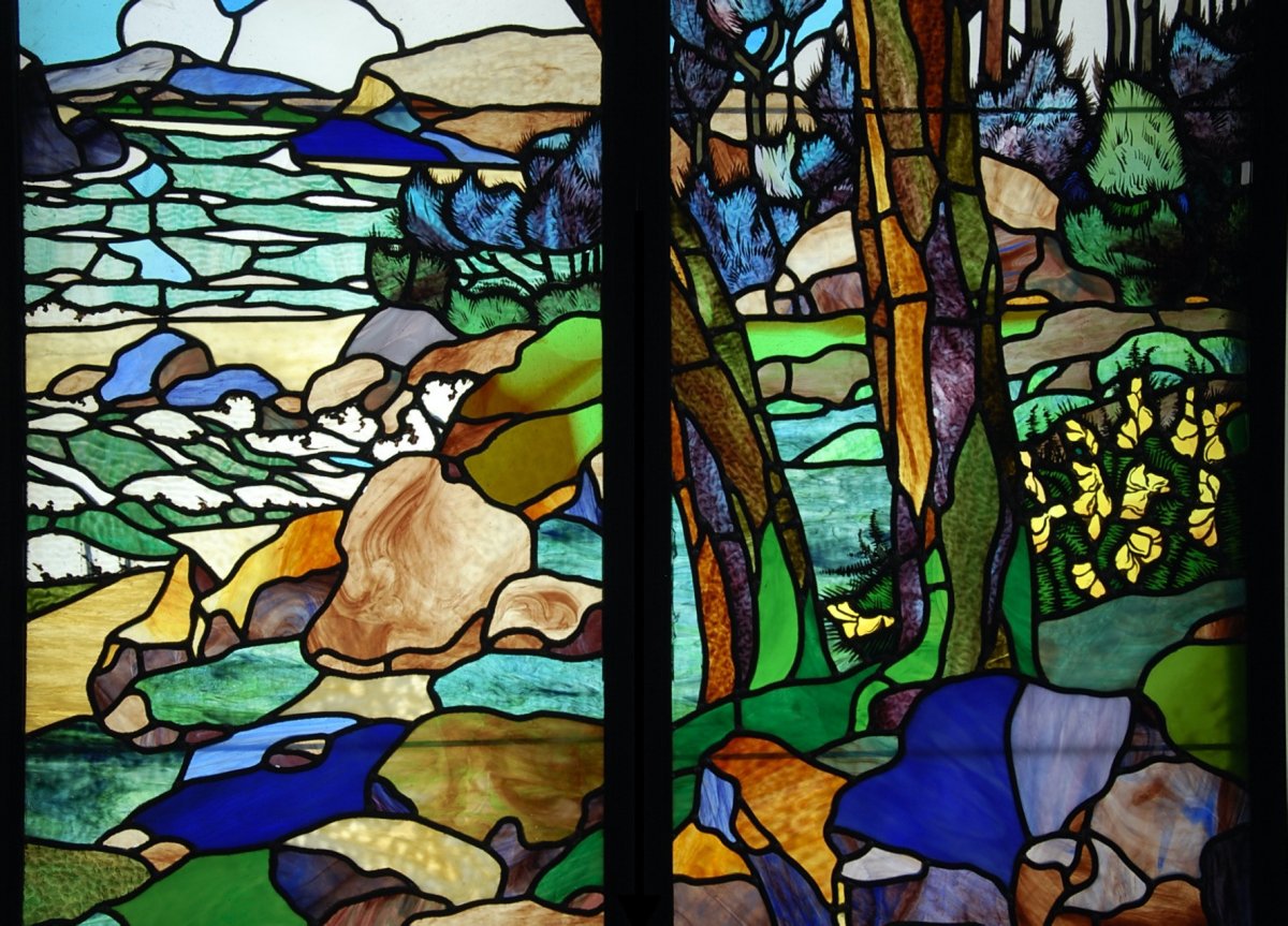 Stained Glass Stained Glass Bord De Mer Henri Rapin-photo-3