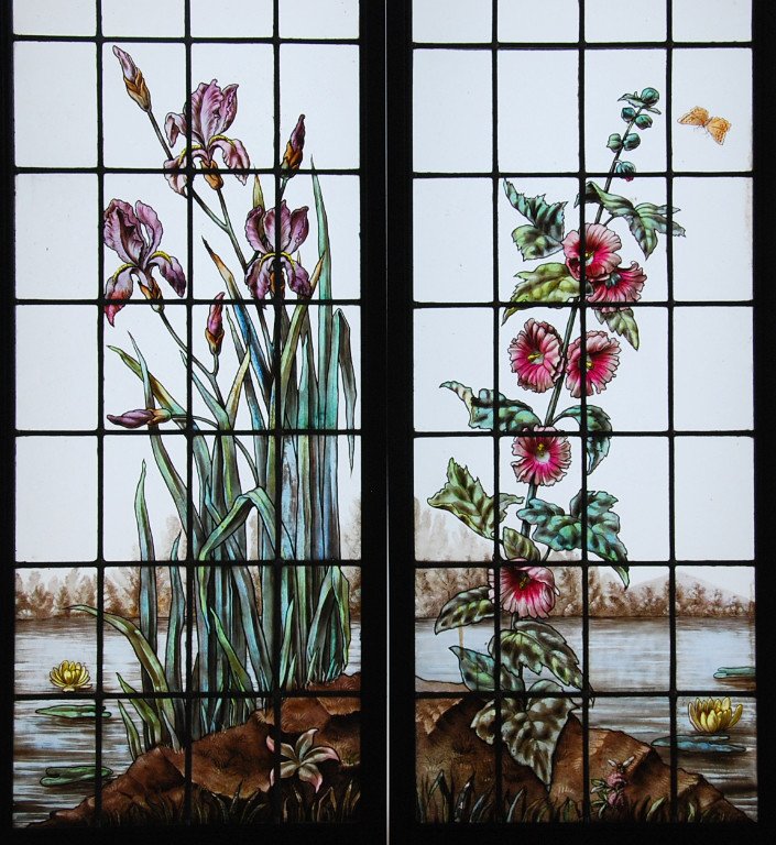 Stained Glass Window V113 Rose Iris-photo-2