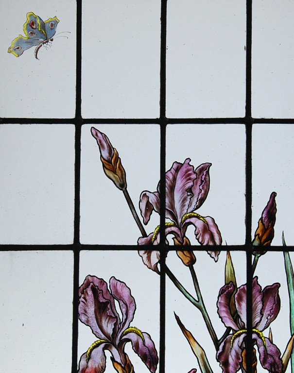 Stained Glass Window V113 Rose Iris-photo-3