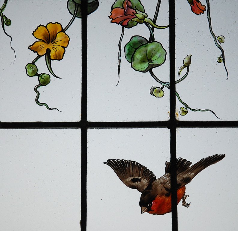 Stained Glass Window V113 Rose Iris-photo-1