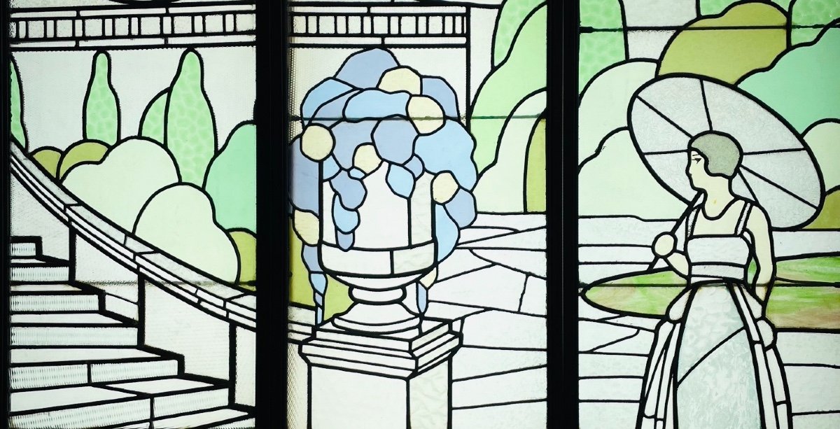 Stained Glass Art Deco De Largillier-photo-2