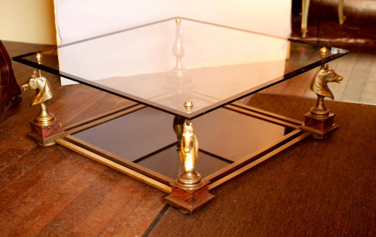 Table Basse A Tete De Chevaux Maison Charles-photo-3