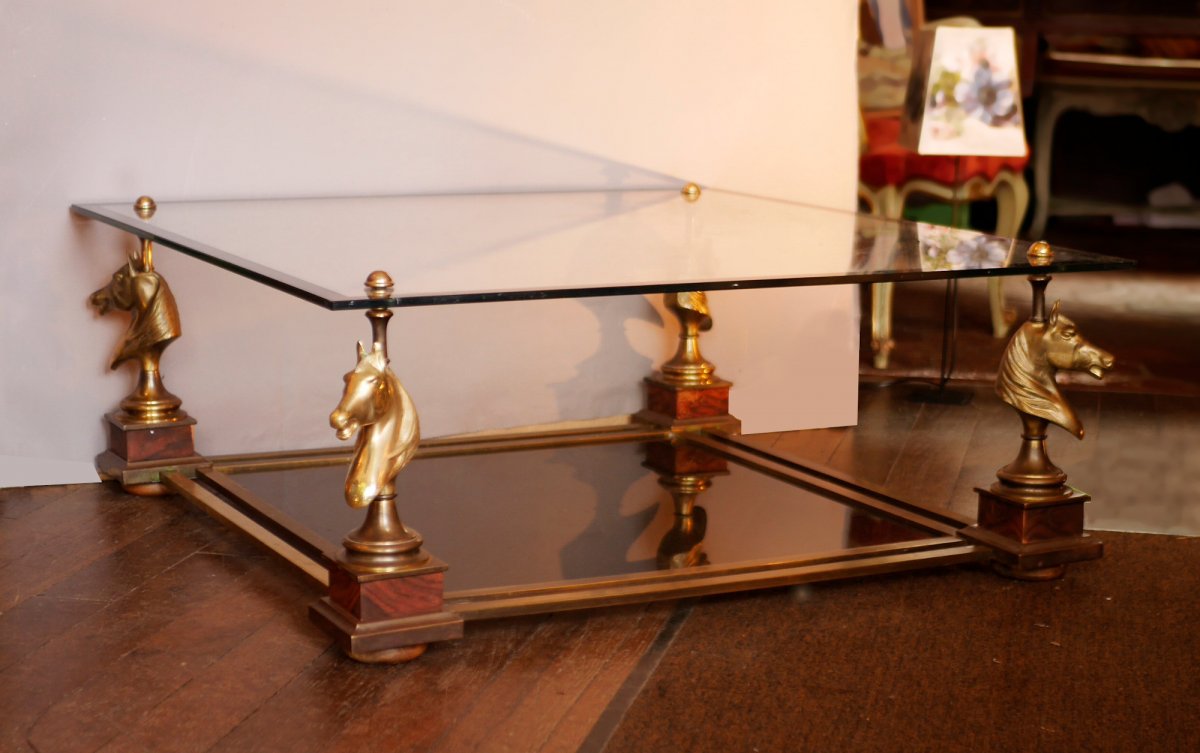 Table Basse A Tete De Chevaux Maison Charles