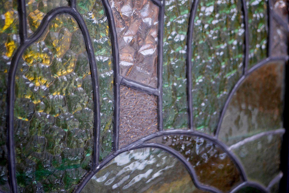 Stained Glass Art Deco Largillier V120-photo-1