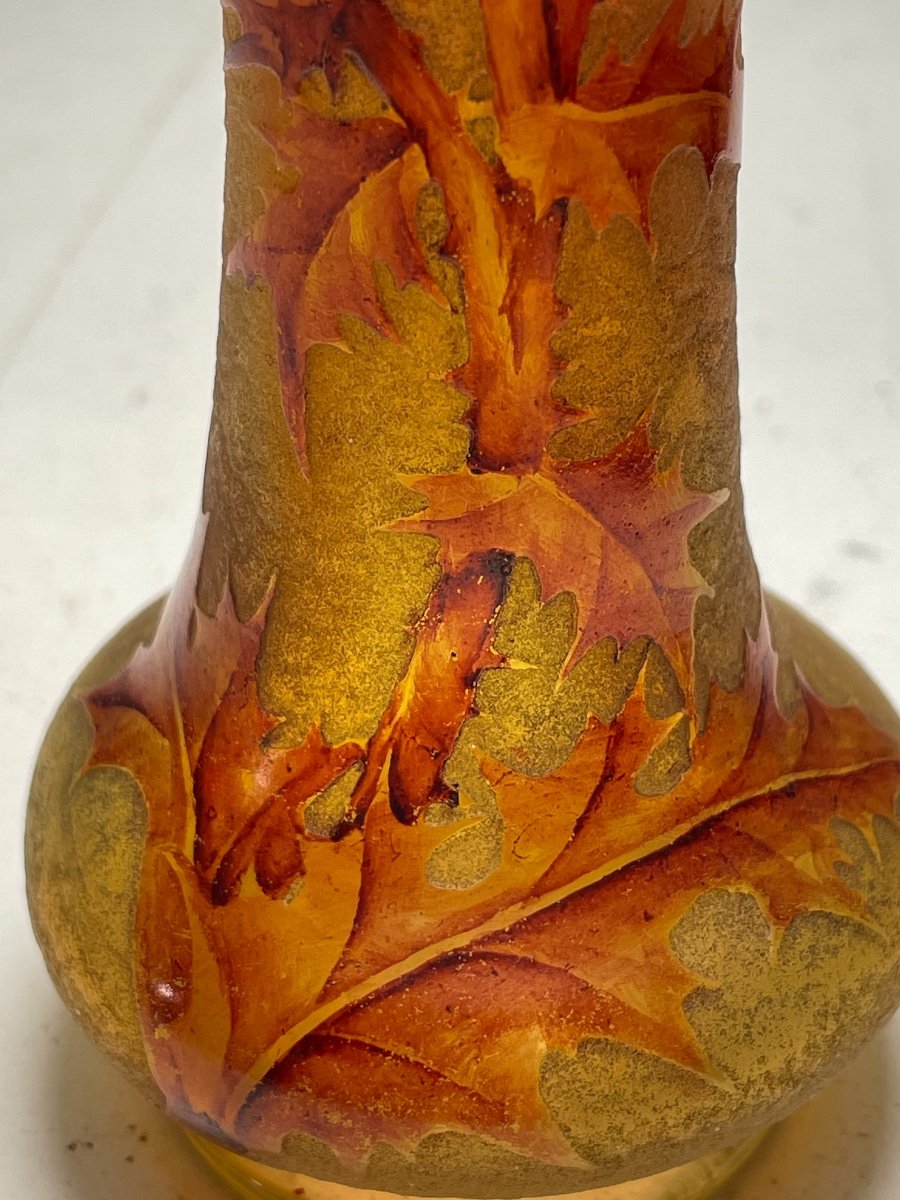Daum Vase "with Chardons"-photo-4