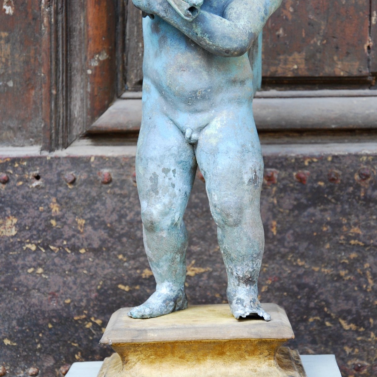 Sculpture En Bronze Au Dauphin Du Grand Tour-photo-3