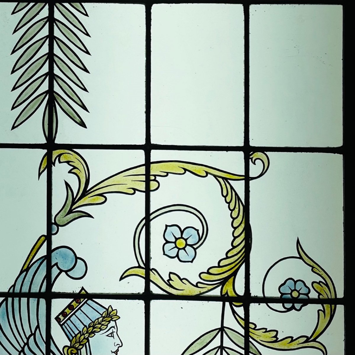 Stained Glass With Sphinges-photo-1