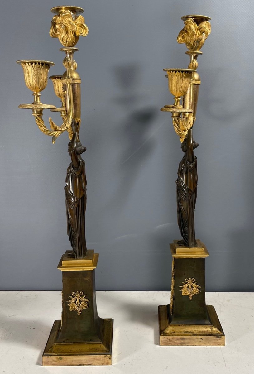 Pair Of Empire Candelabra-photo-4