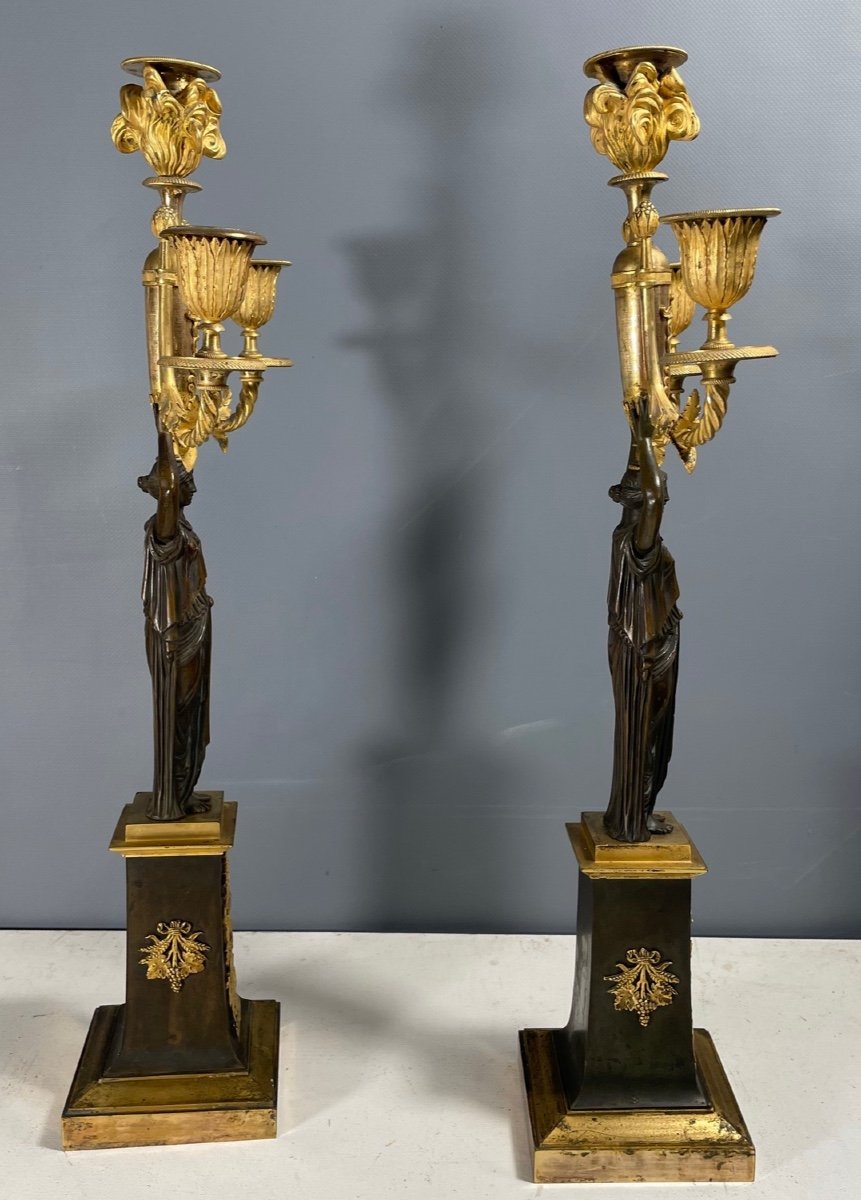 Pair Of Empire Candelabra-photo-6