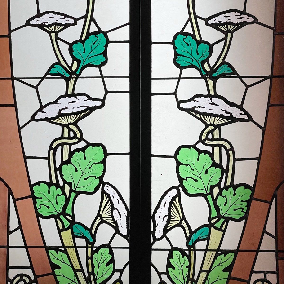 Stained Glass Stained Glass Suite Of 2 Pairs Aux Ombelliferes-photo-4