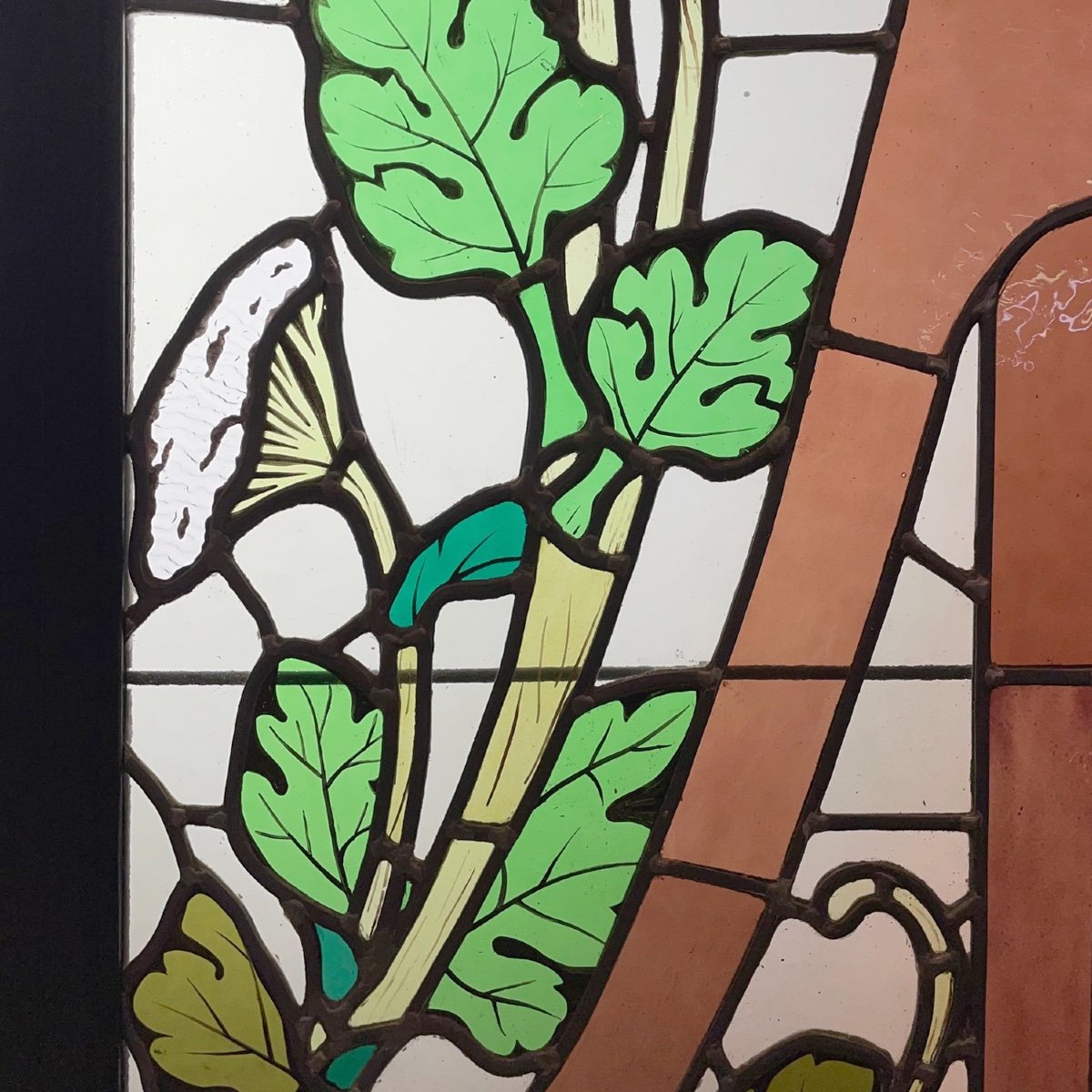 Stained Glass Stained Glass Suite Of 2 Pairs Aux Ombelliferes-photo-5