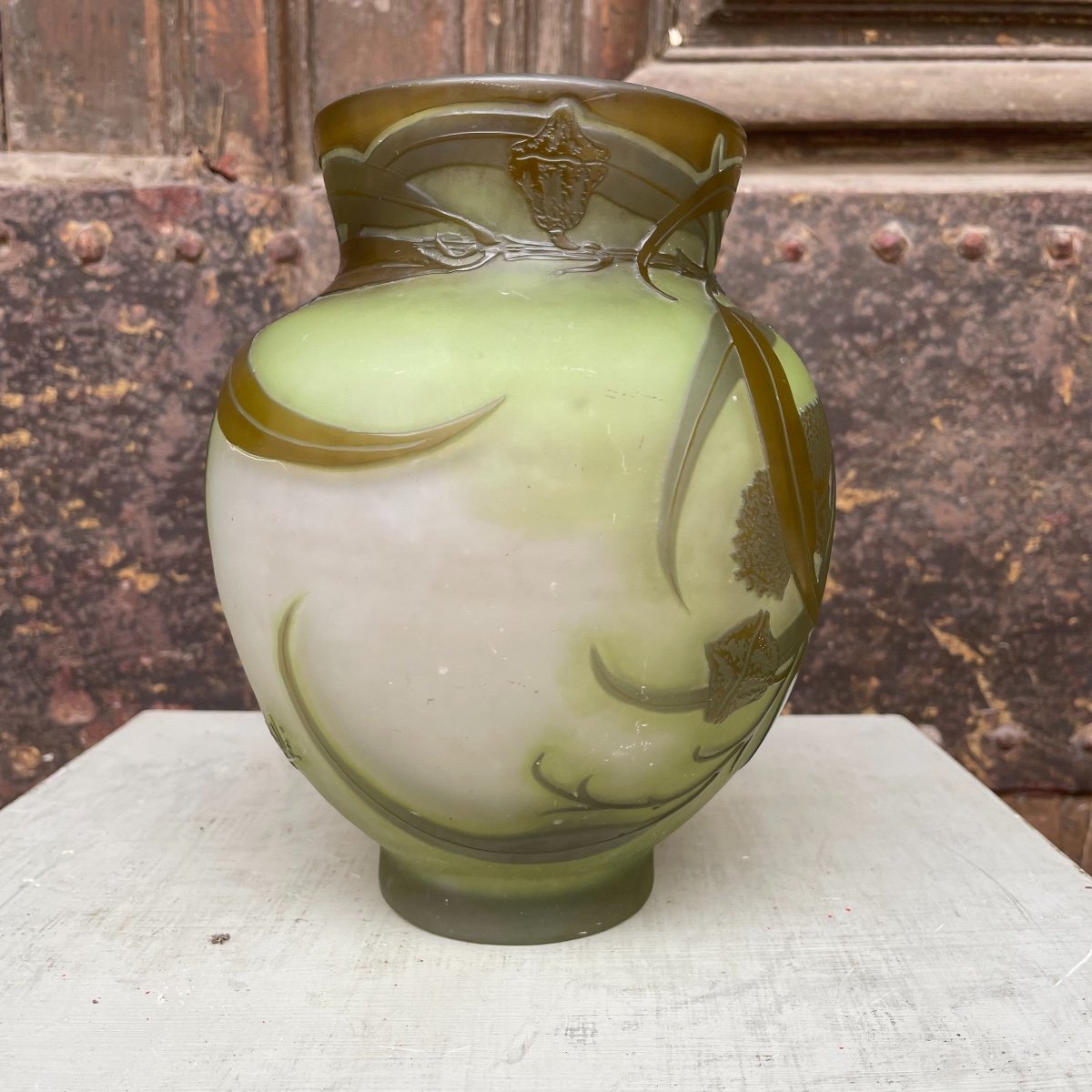 Gallé Vase “eucalyptus”-photo-2
