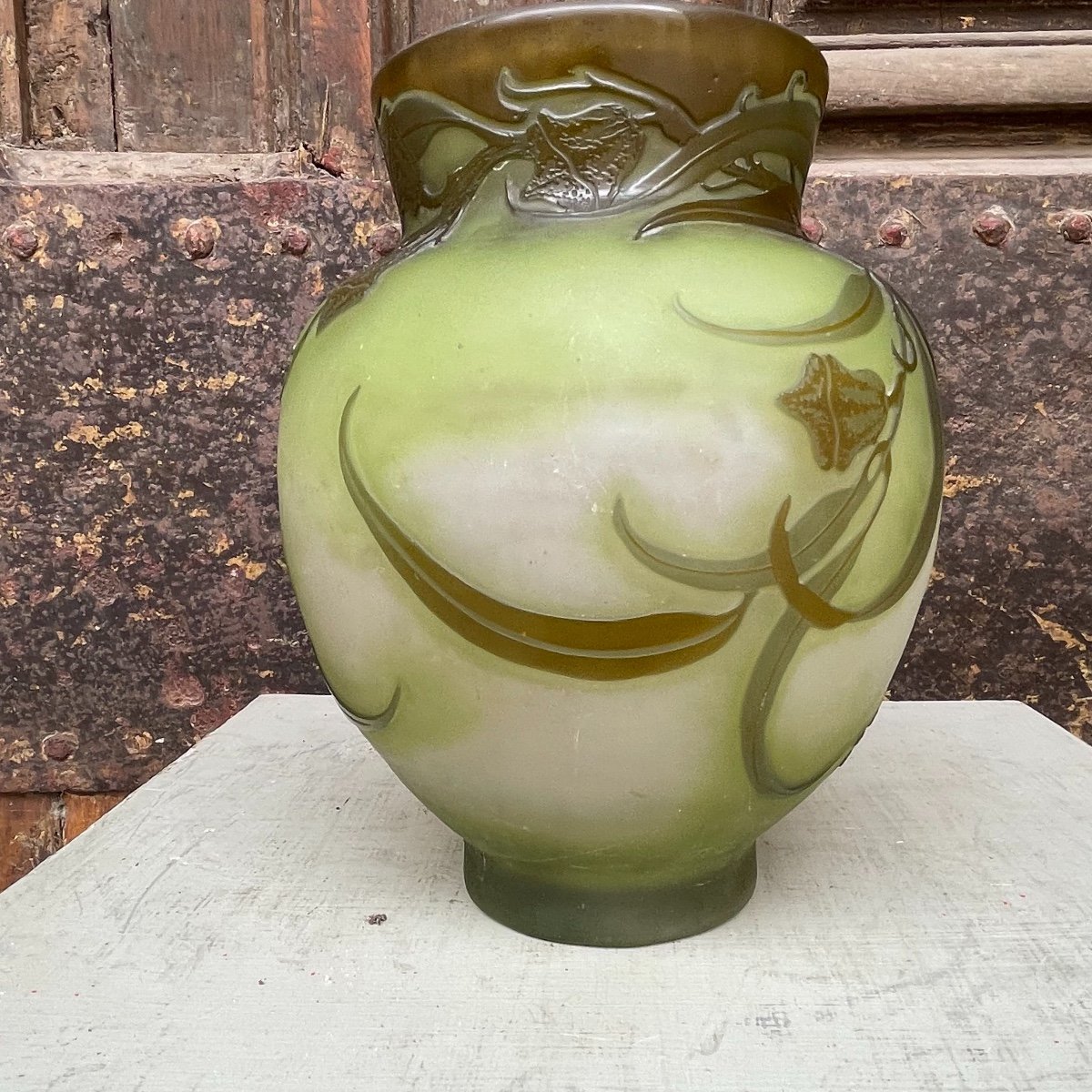 Gallé Vase “eucalyptus”-photo-1