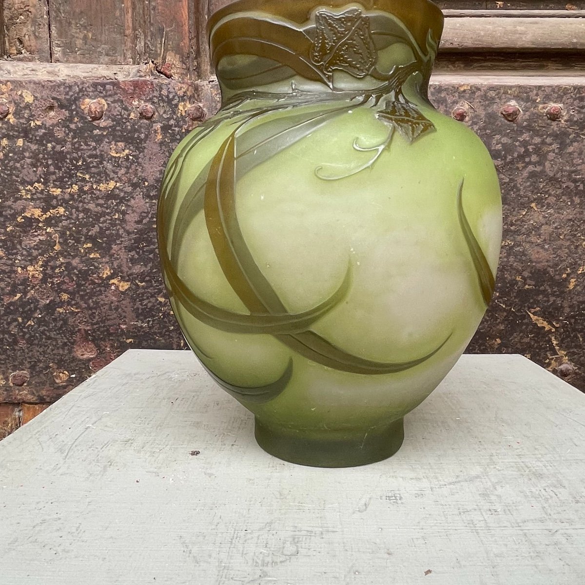 Gallé Vase “eucalyptus”-photo-2