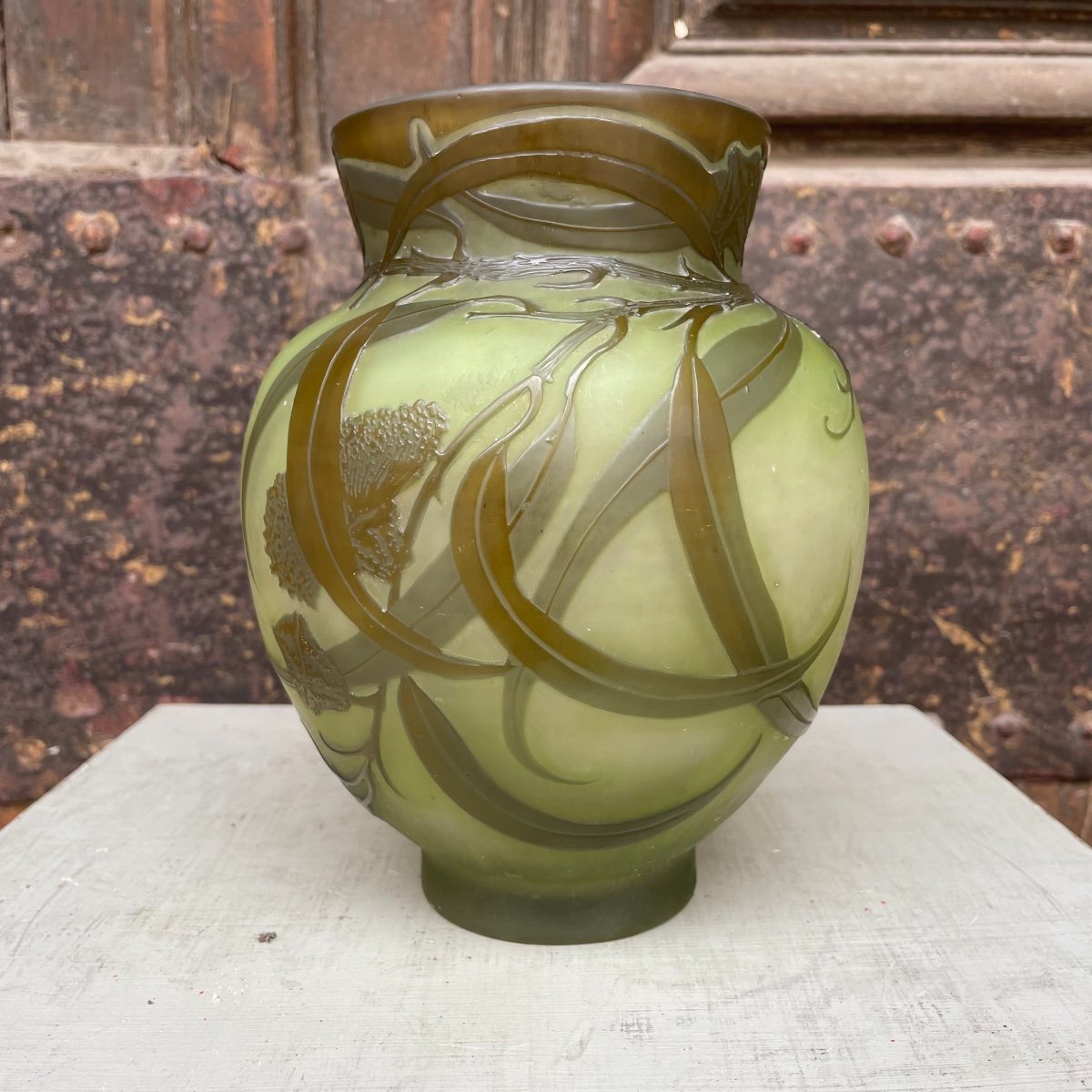 Gallé Vase “eucalyptus”