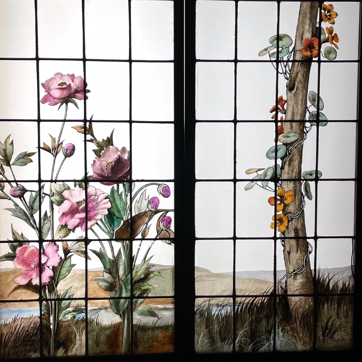 Stained Glass Stained Glass Birds And Flowers-photo-2