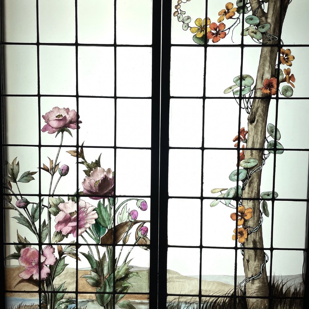 Stained Glass Stained Glass Birds And Flowers-photo-2