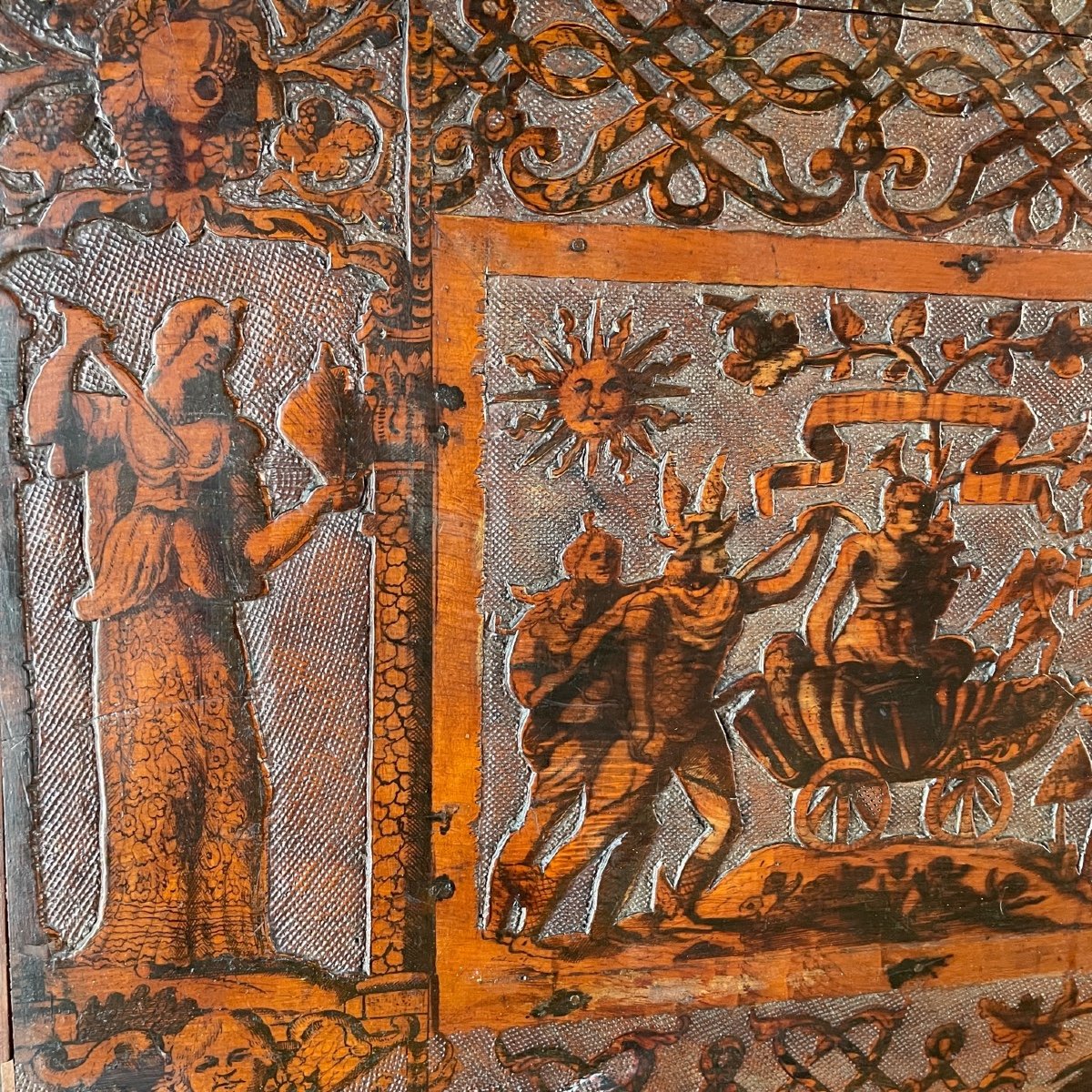 17th Carved Wood Panel-photo-3