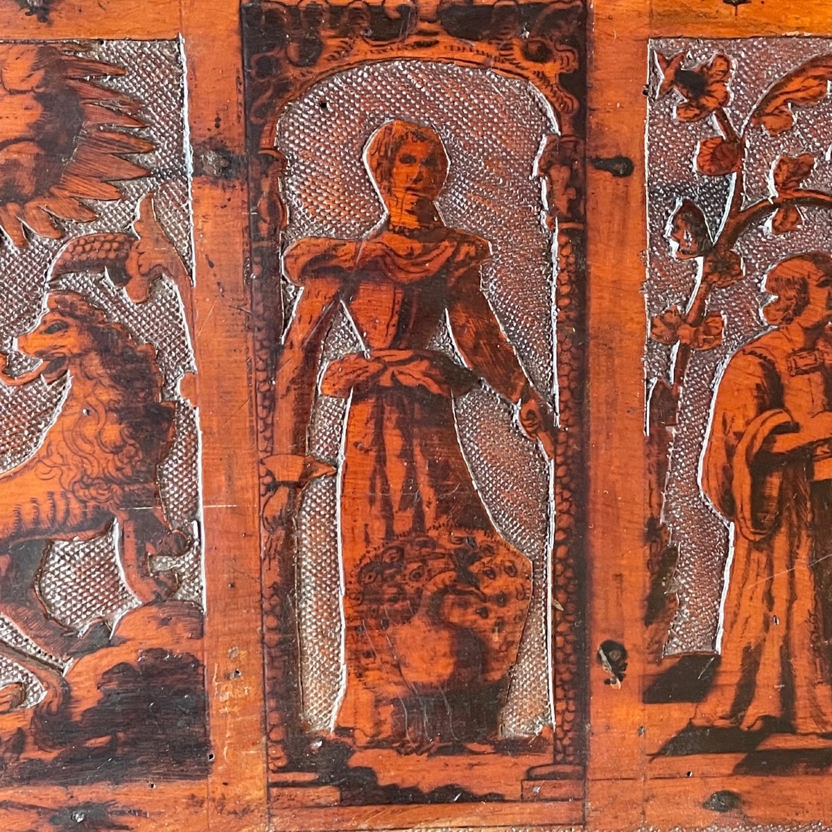 17th Carved Wood Panel-photo-2