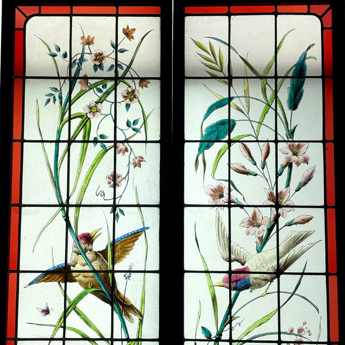 Stained Glass With Birds-photo-2