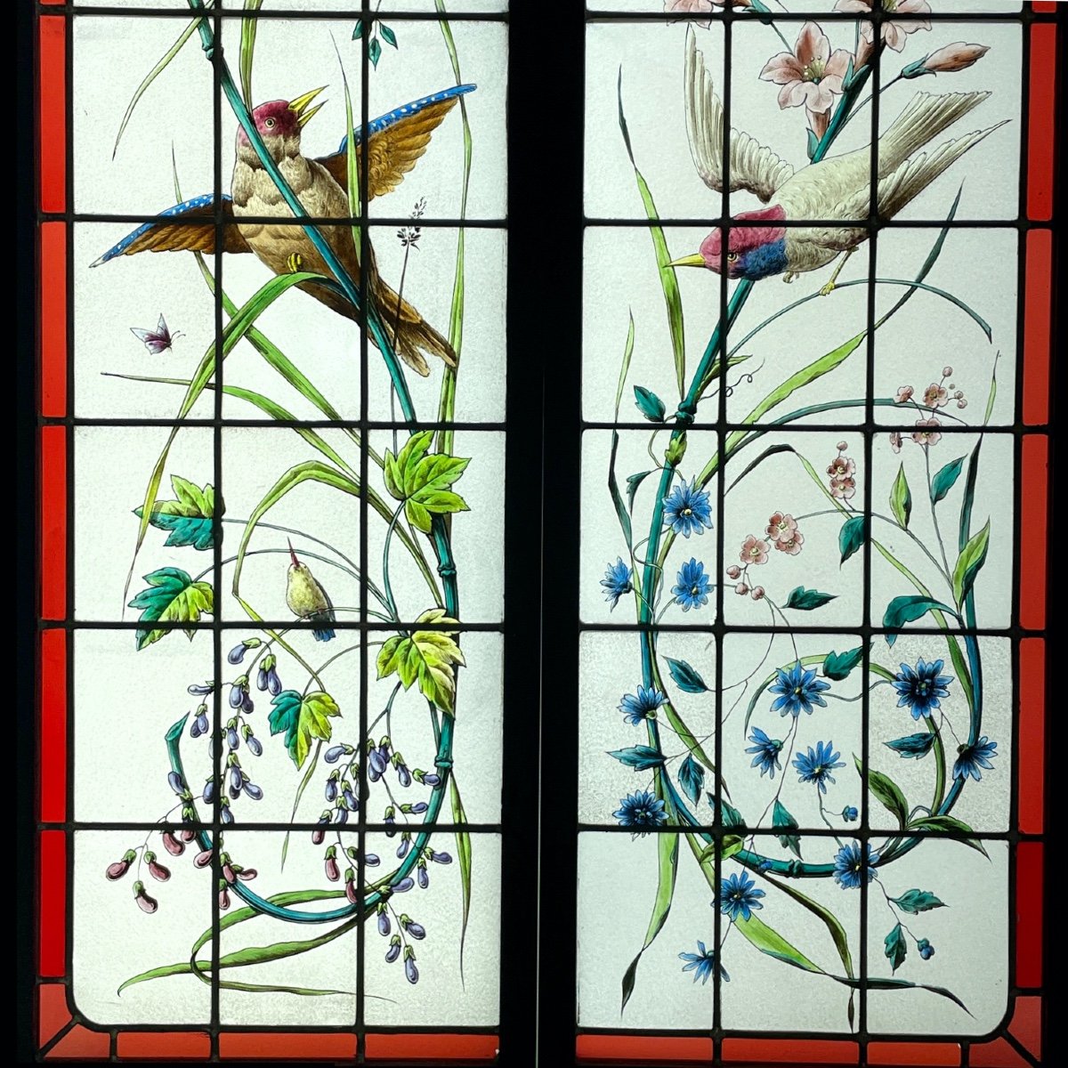 Stained Glass With Birds-photo-3