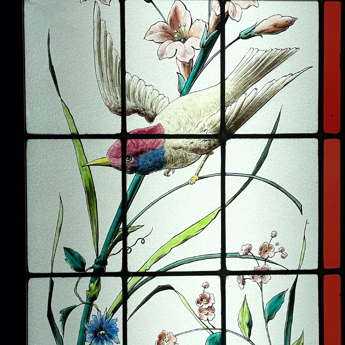 Stained Glass With Birds-photo-2