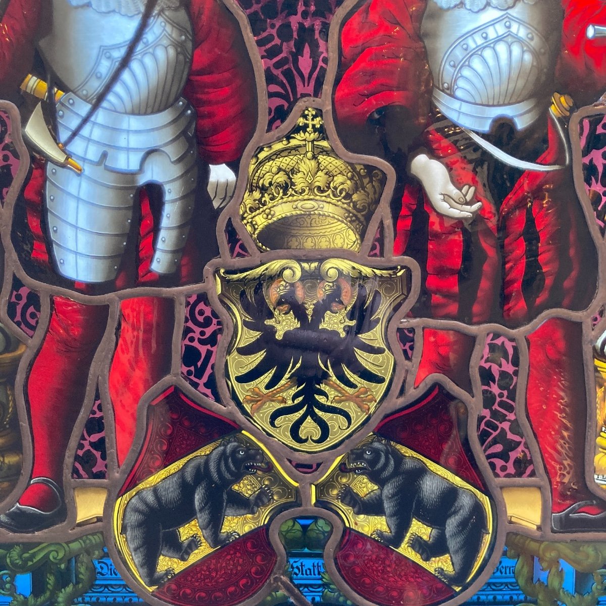 Stained Glass With Two Soldiers-photo-3