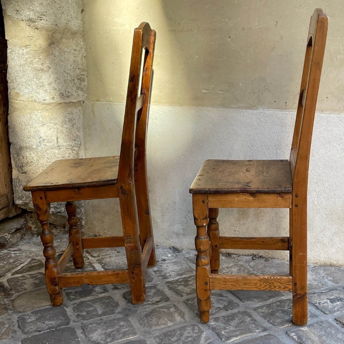 Two Louis XIII Chairs-photo-4