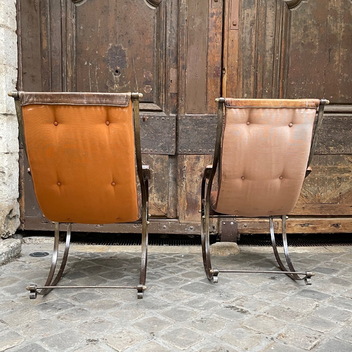 Paire De Fauteuils Rocking Chair 19ème-photo-3