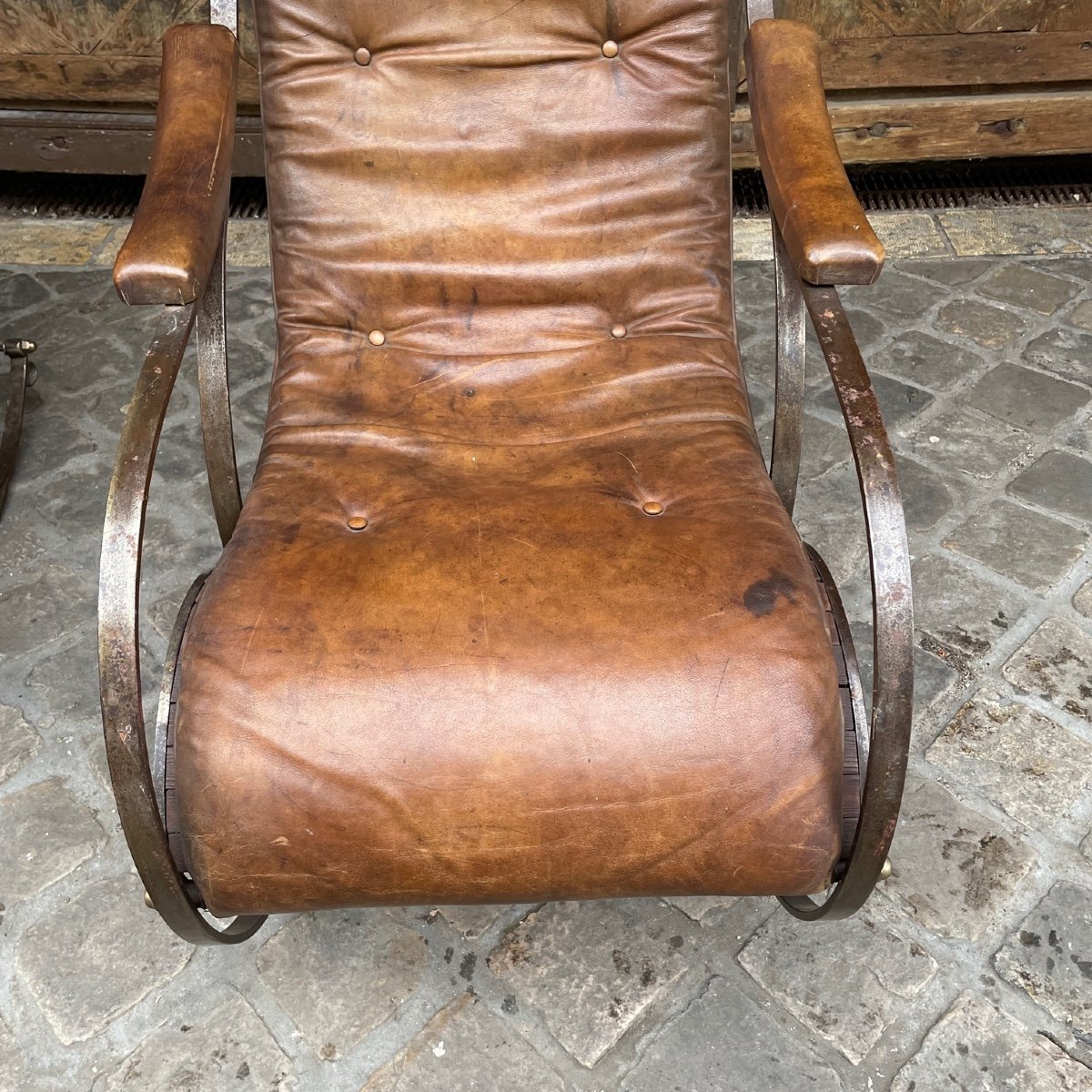 Paire De Fauteuils Rocking Chair 19ème-photo-4