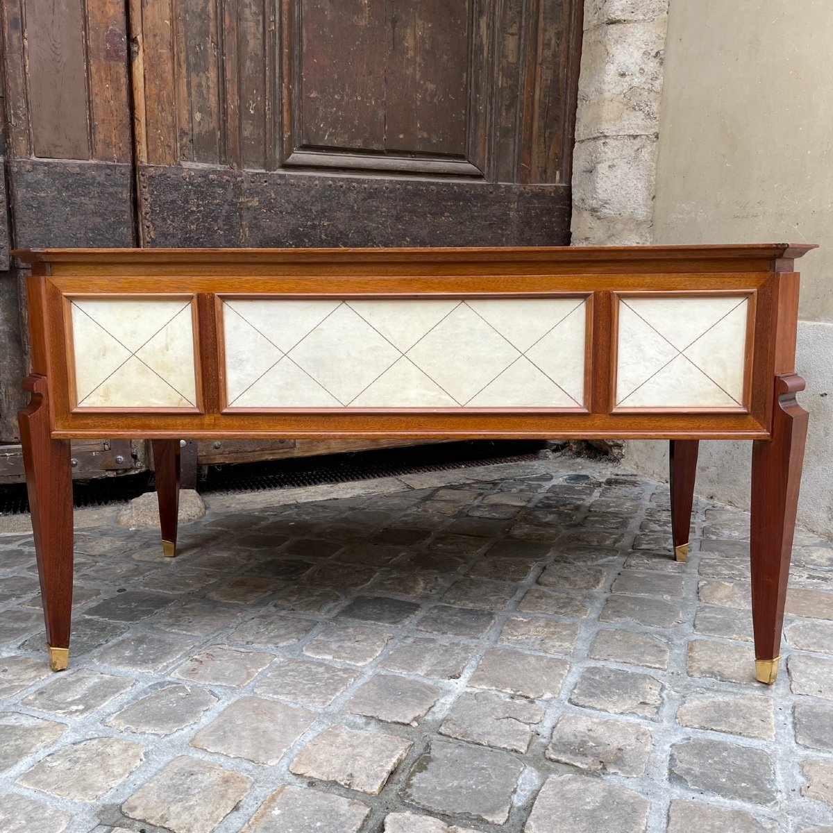 Bureau Acajou Et Parchemin-photo-3